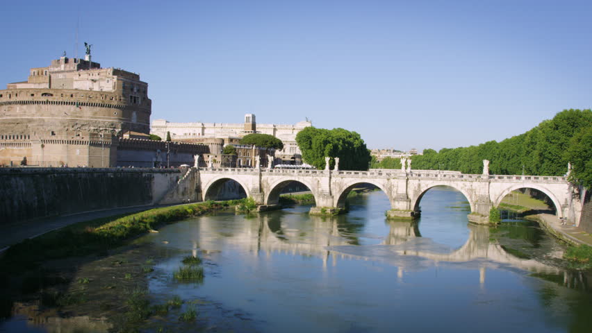 View of Castel Sant'Angelo and Ponte Sant'Angelo