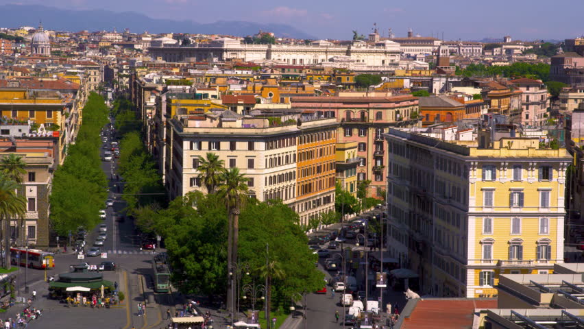 Piazza del Risorgimento from a rooftop