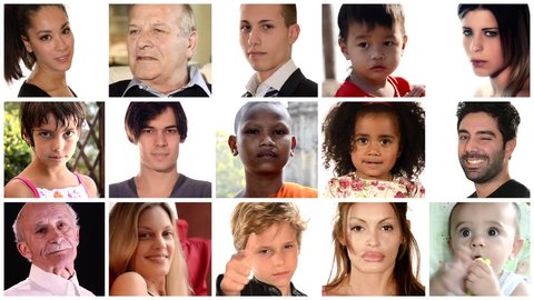 collage of people of different racial and ethnic backgrounds of different ages