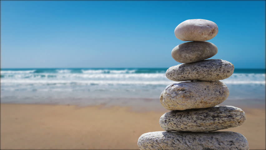 Zen Balance Stone On The Stock Footage Video 100 Royalty Free Shutterstock