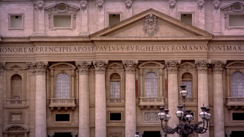 Ornate facade of St Peters