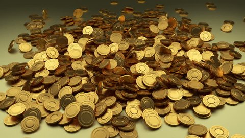 Falling Coins Animation Falling Coins Stock Footage Video (100% Royalty ...