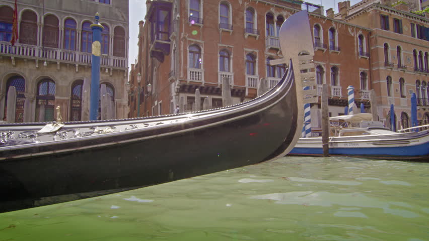 VENICE, ITALY - MAY 2, 2012: Gondola on the Grand Canal