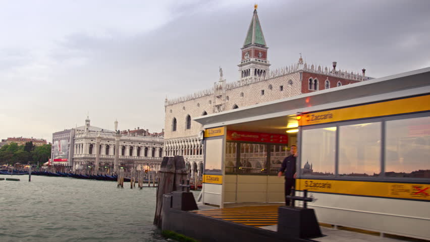 VENICE, ITALY - MAY 2, 2012: Approaching Piazza San Marco in Venice from south