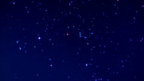 Time Lapse Beautiful Starry Float In The Night Sky (effect mode)