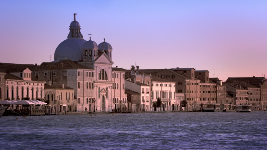 VENICE, ITALY - MAY 3, 2012: Slow motion, daytime shot of a the Bauer Palladio