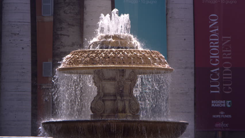 ROME, ITALY - MAY 8, 2012: Basilicia Fountain
