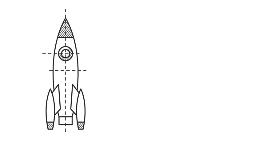 Чертеж ракеты для детей