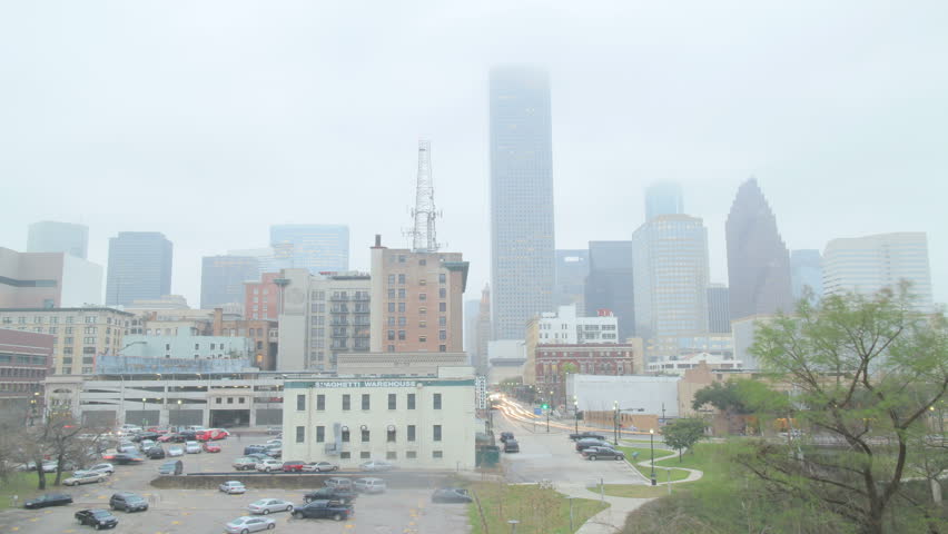 Houston, Texas - February, 2013 - JP Morgan Chase Tower, formerly Texas Commerce Tower, in downtown Houston on a cloudy afternoon. Shot from the Houston University Downtown Campus.