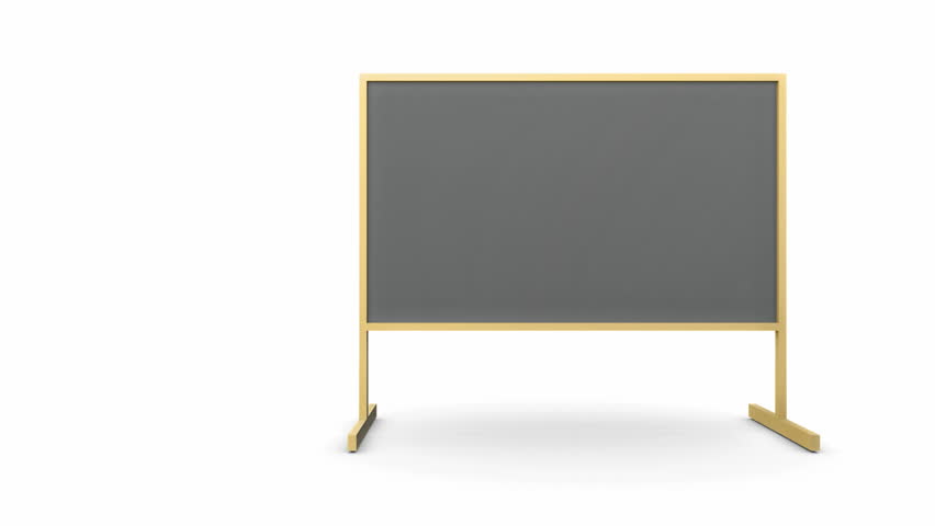 Educator Pointing to Chalk Board HD1080
