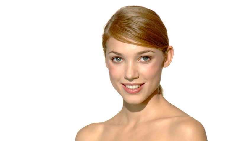 Portrait of beautiful and sexy woman is doing makeup 