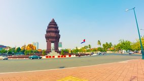High definition video - Independence monument in Phnom Penh