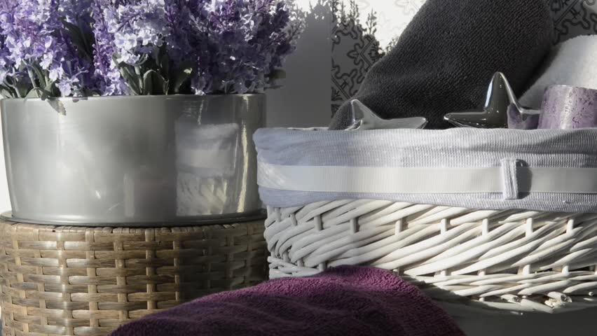 Modern bathroom corner decorated 
