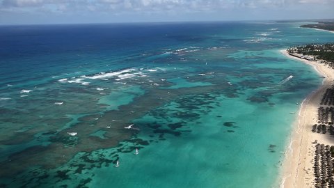 Aerial View on Carribean Sea
