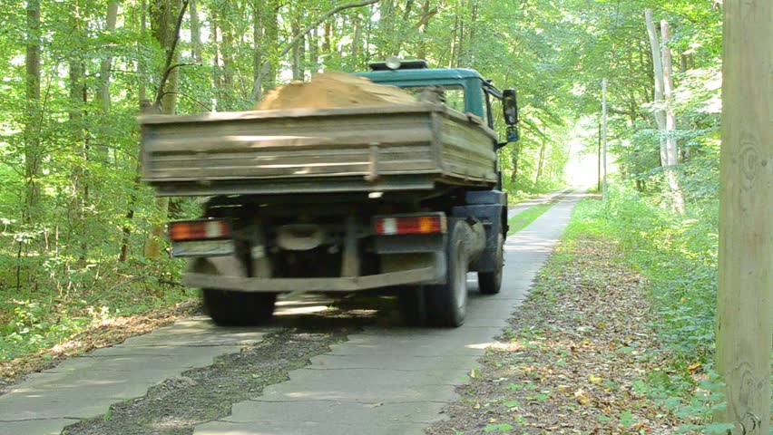 Concrete gauge railways in the landscape