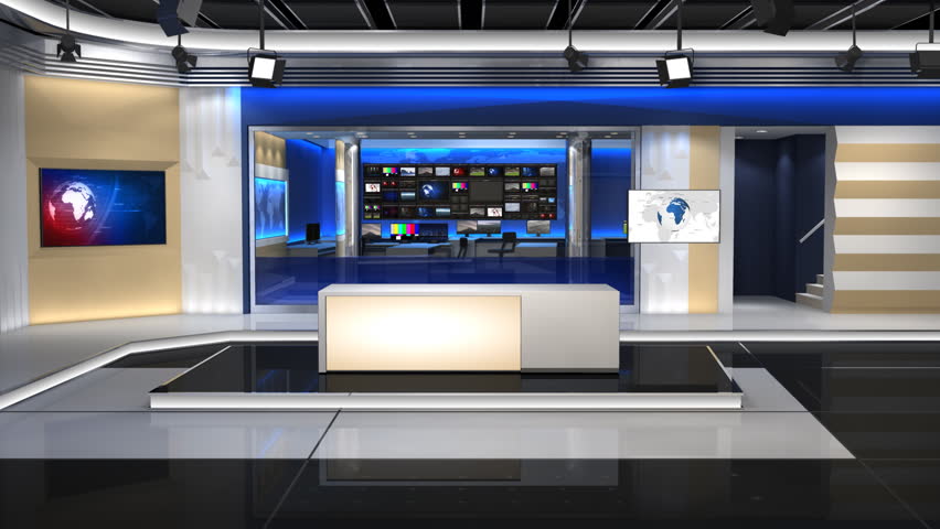 News Studio An 8 Second Zoom Stock Footage Video 100 Royalty Free Shutterstock