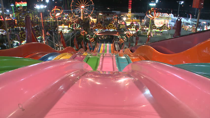 Carnival Slide point of view shot. 