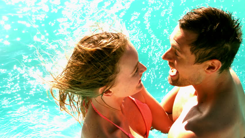 Sexy Couple Dunking In The Stock Footage Video 100