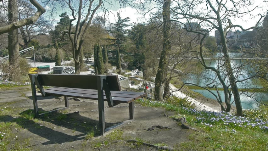 Park bench in Hamburg