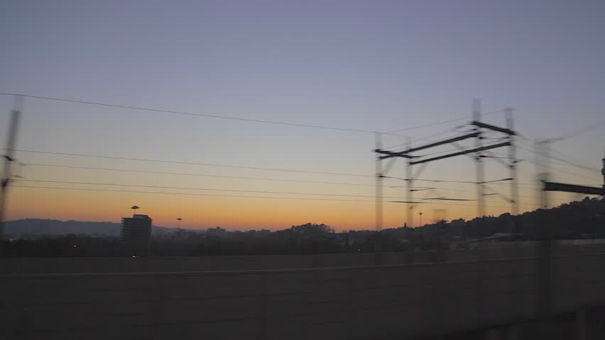 CIRCA June 2013 - JOHANNESBURG ,SOUTH AFRICA - a sunset moving shot of the University of the Witwatersrand, Johannesburg