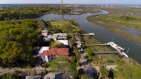 Saint Augustine Florida worlds tallest cross aerial video