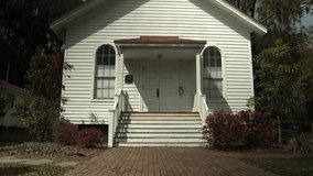 4k clip of 1 room school house, in the deep south USA, ultra hd.