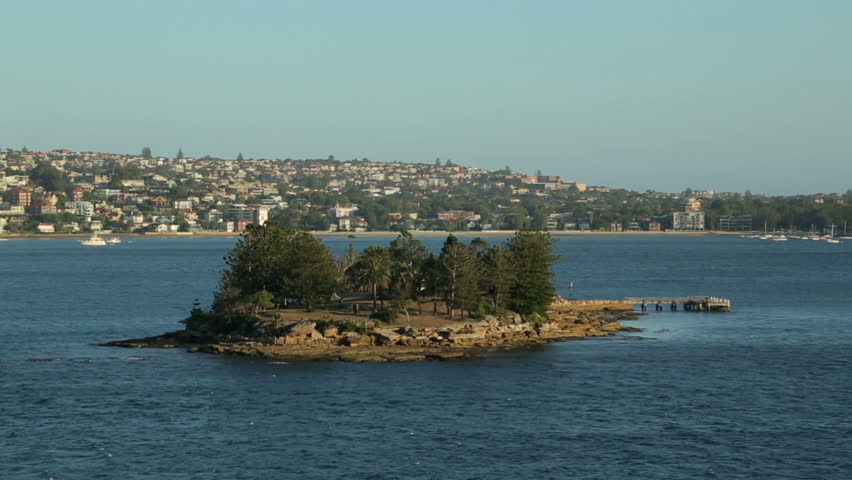 Yacht or sail boat sailing in Sydney harbour, Australia