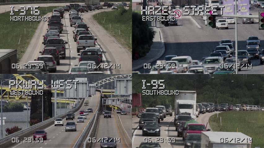 Simulated Composite Four Traffic Cameras Stock Footage Video 100 Royalty Free 5950472 Shutterstock