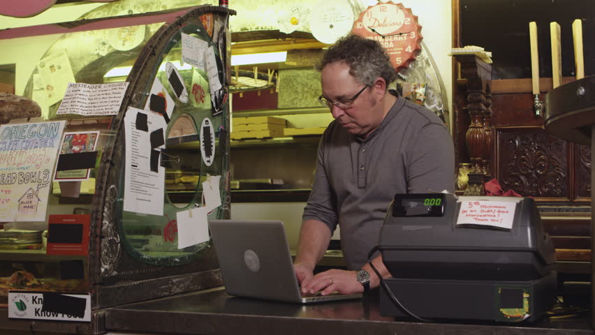 Small Business Owner Working at Stock Footage Video (100