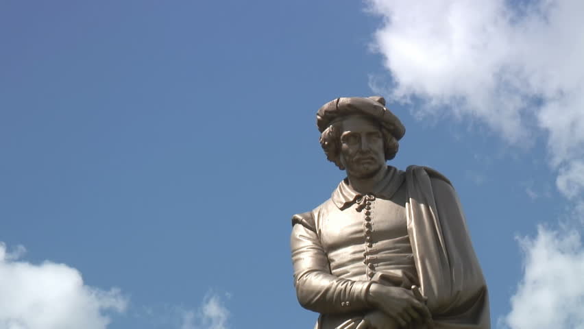 Sculpture of Rembrandt in Amsterdam 