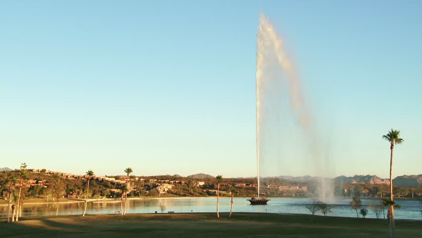 Landmark fountain in Fountain Hills, Arizona, 4K, Ultra HD