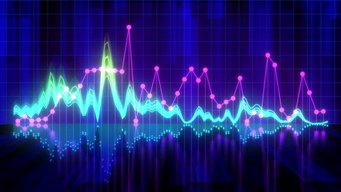 Audio Wave Formsdiagramsequaliser Background Stock Footage Video (100% ...