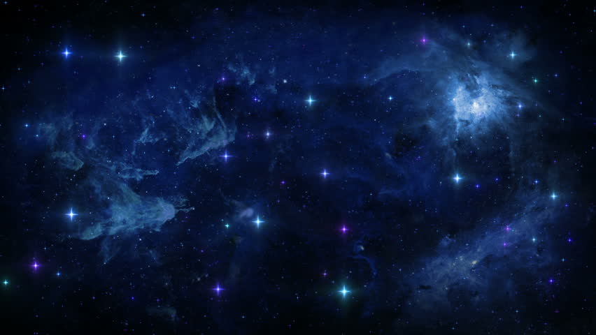 Beautiful Star and Galaxy Background. Stock Footage Video (100% Royalty