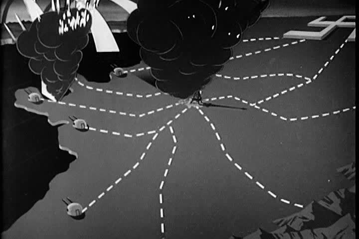 CIRCA 1940s - Bombings and dogfights over Germany in World War Two by U.S. pilots.