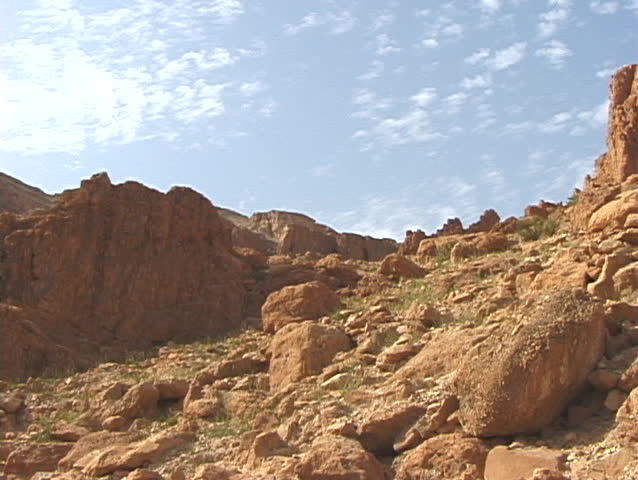 Caves of Qumran in Israel where the Dead Sea Scrolls were discovered.