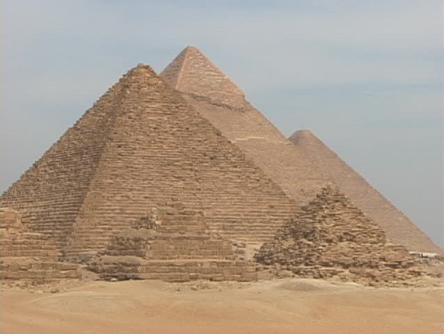 Pyramids at Giza in Egypt.