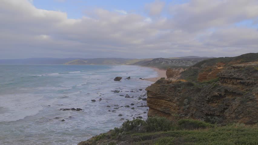 MELBOURNE,AUSTRALIA - CIRCA May 2013 :pan the of Cape Otway coast