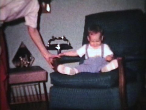 Little Boy Cannot Sit Still (1963 - Vintage 8mm film)