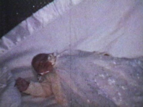 Baby In Christening Dress (1963 - Vintage 8mm film)