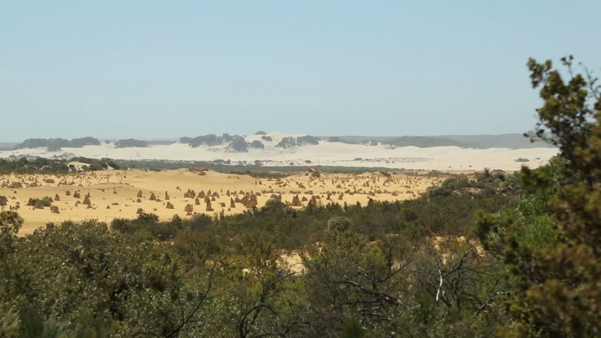 The pinnacles and sand dunes at Nambung National Park, Cervantes, Australia