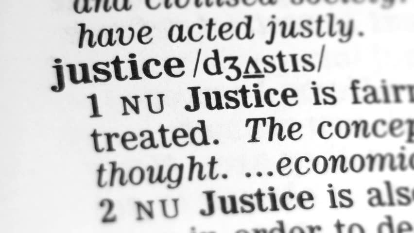 dictionary definition - justice selective focus Stock Footage Video ...