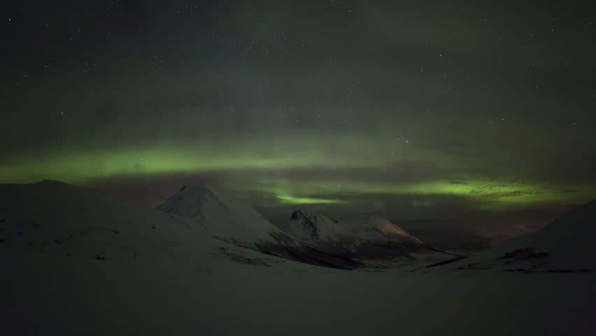 NORWAY - CIRCA JANUARY 2013: Aurora Borealis, Northern Lights, Troms region, Norway