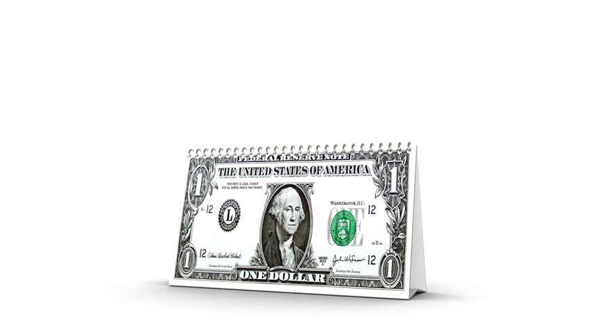 Dollar Calendar Stock Footage Video 100 Royalty free 605146 
