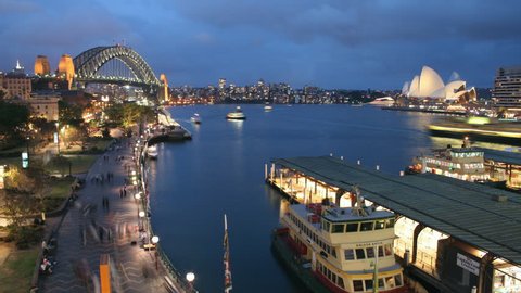 Time Lapse of Sydney Harbour #3- The view from Circular Quay, Sydney Australia