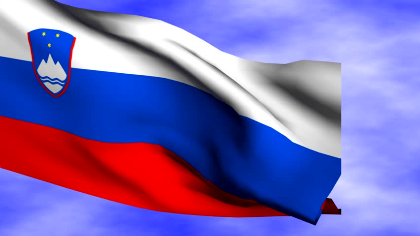 Slovenia Waving Flag Over Sky Stock Footage Video 100 Royalty Free 605818 Shutterstock