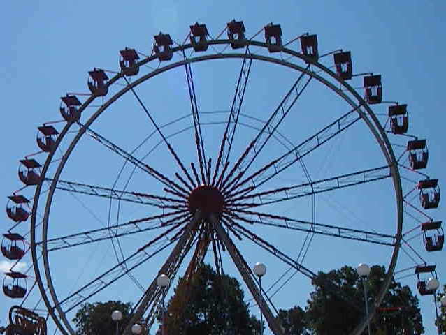 Ferris Wheel, folkets park in Malmoe, Sweden