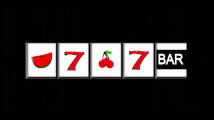 Slot Machine on Black HD1080