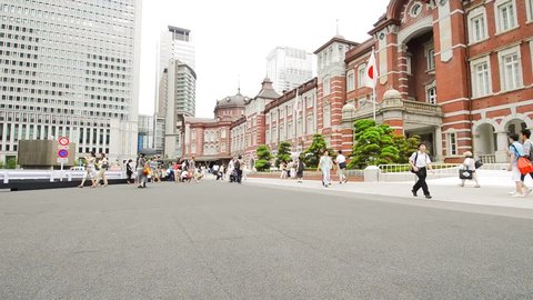 TOKYO - AUGUST 03 : People who visit Tokyo train station, one of the largest in Tokyo, Japan, August 03, 2013