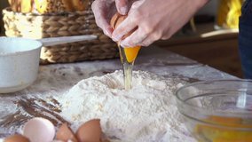 egg  dropping into flour, super slow motion, shot at 240fps
 - Powered by Shutterstock - Get 15% off with code: PIKWIZARD15