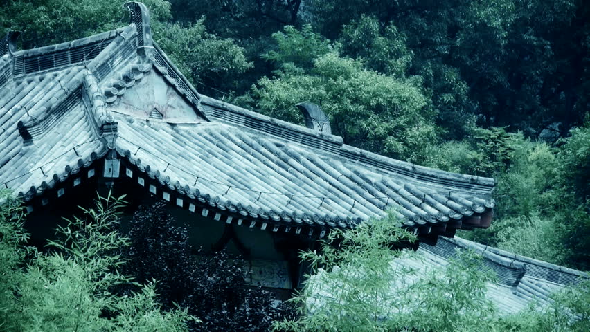 China ancient architecture in bamboo forest. gh2_02426